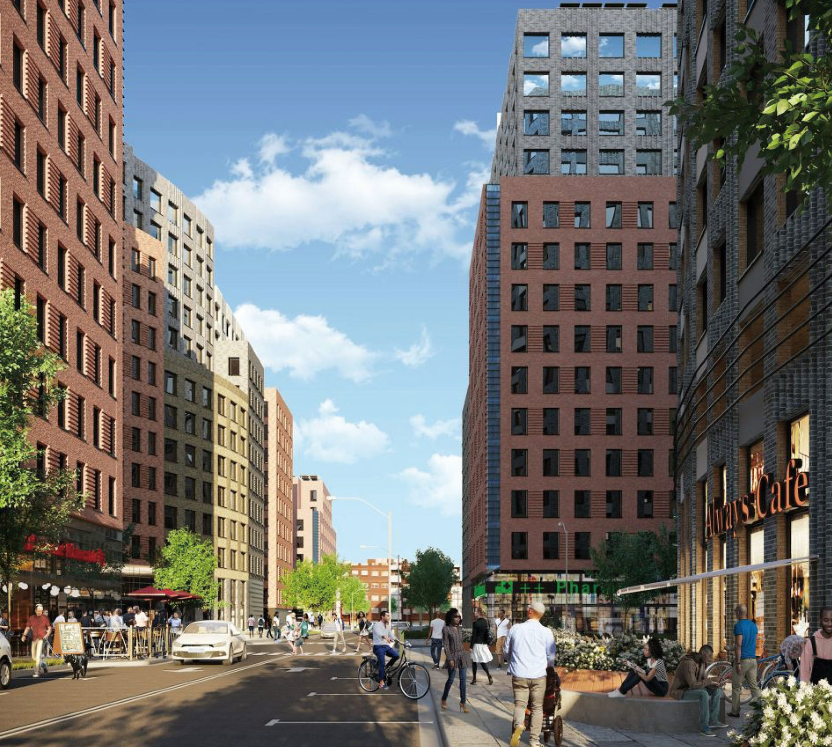 Site Rendering Street view (Illustrative) Edgemere Commons